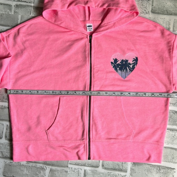 OLD NAVY | GIRL'S FRONT ZIP HOODIE - Picture 2 of 8